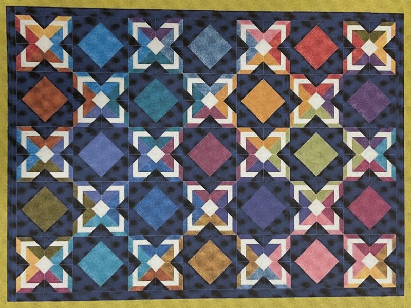 Formal Garden foundation paper pieced quilt