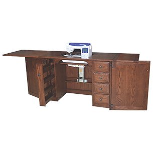 sewing and cabinet